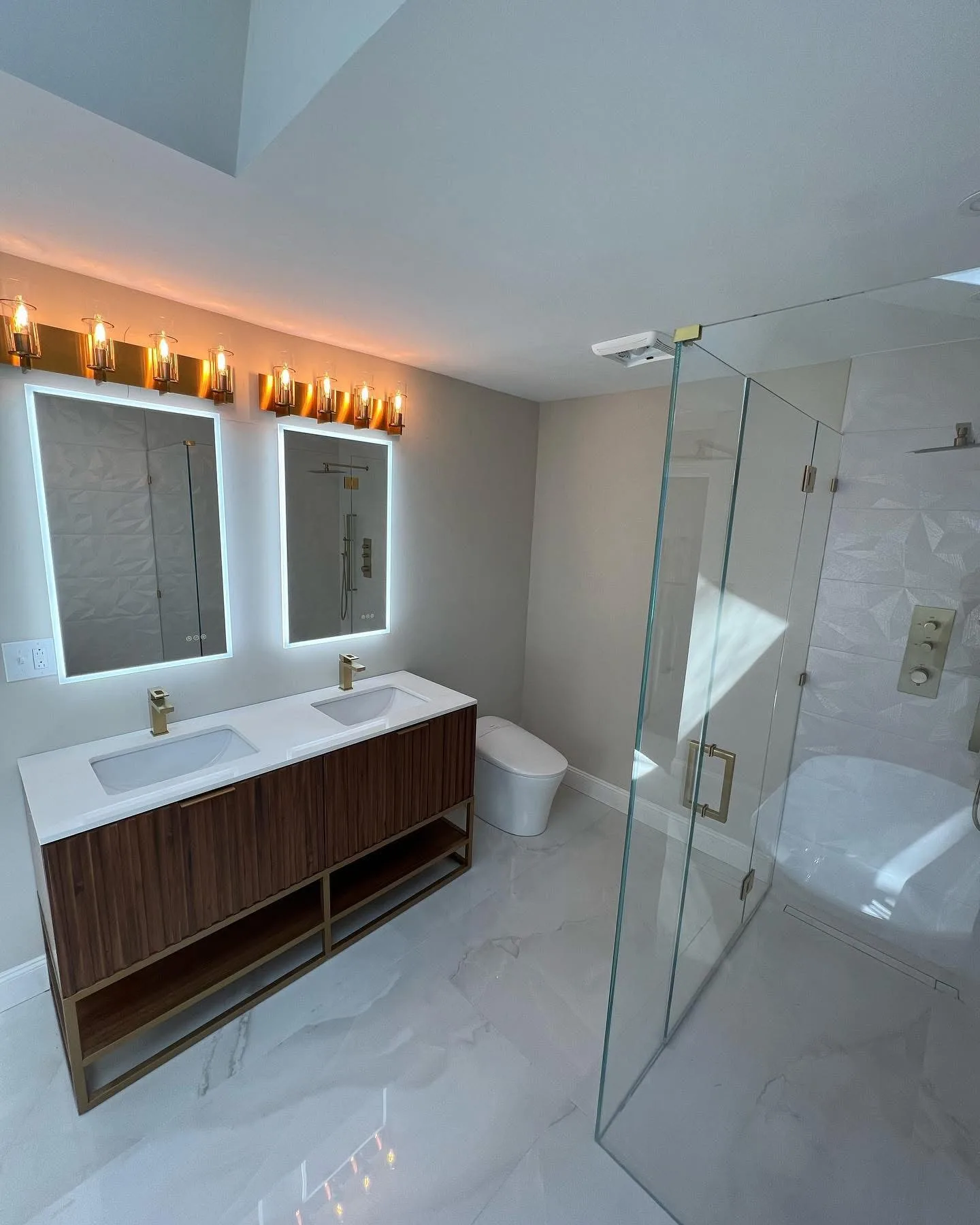 Bathroom Full Renovation by Ribeiro Construction.