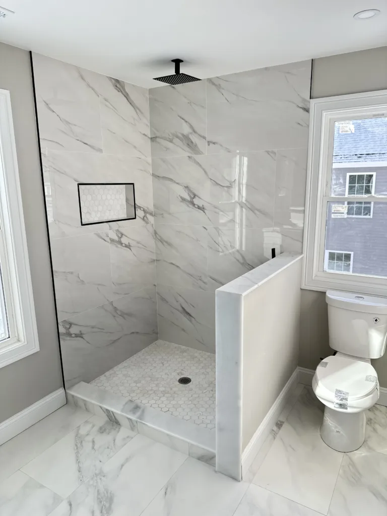 Ceramic flooring installation and repair by Ribeiro Construction.