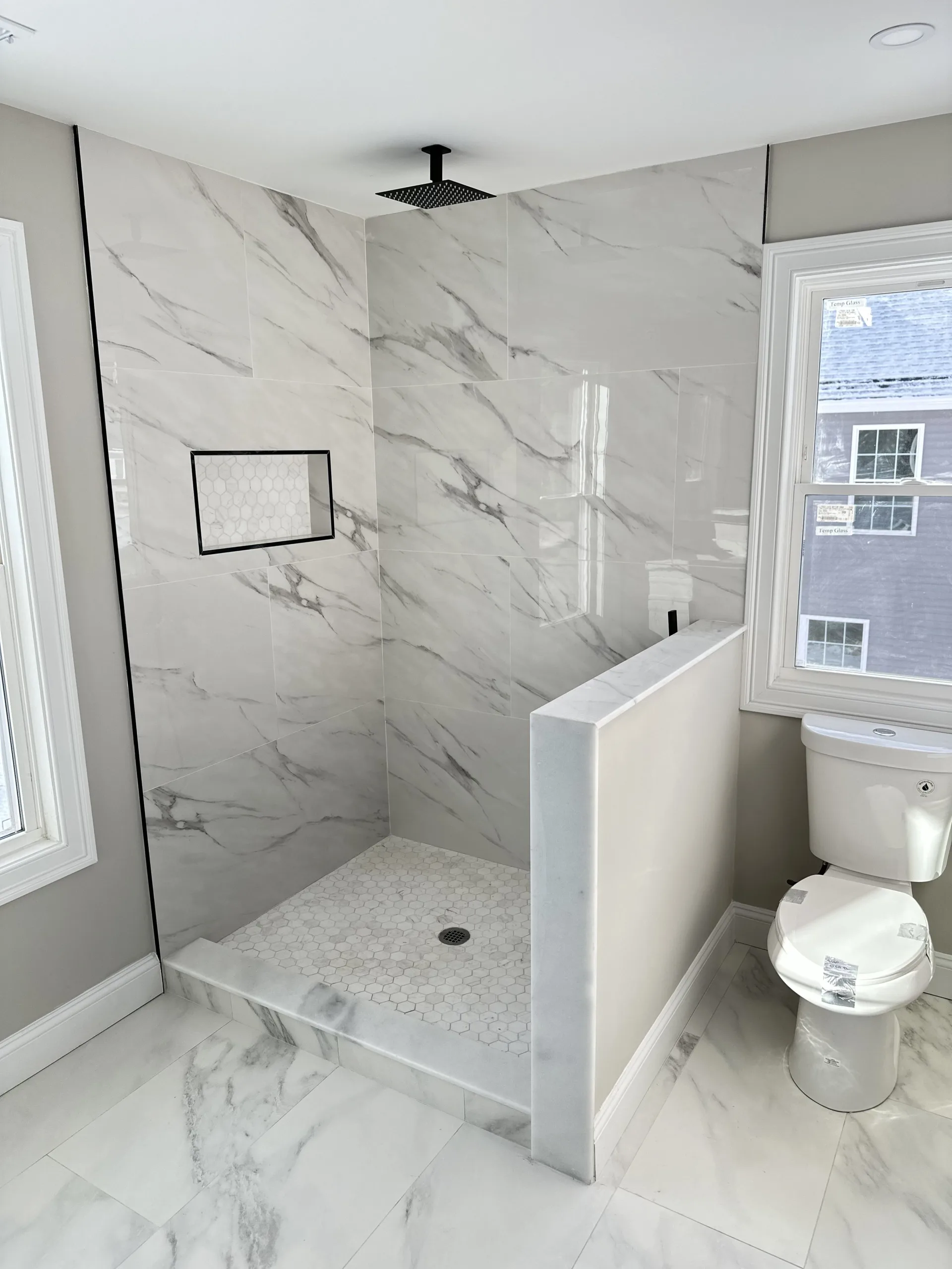 Ceramic flooring installation and repair by Ribeiro Construction.